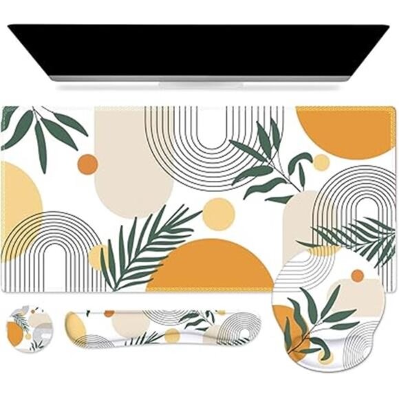 Mouse Pad and Keyboard Wrist Rest Set, 4in1 XXL Large Mousepad +Keyboard Pad - Picture 7 of 7